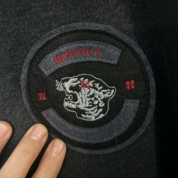 Insight Dark Gray Zip-Up Jacket Medium - Picture 5 of 12